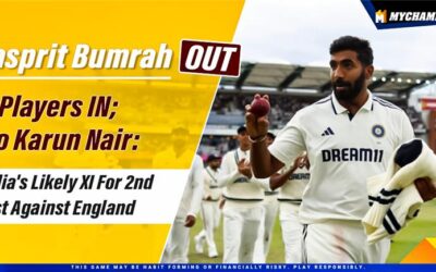 Jasprit Bumrah OUT, 3 Players IN; No Karun Nair: India’s Likely XI For 2nd Test Against England