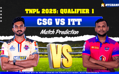 TNPL 2025: Qualifier 1, CSG vs ITT Match Prediction – Who will win today’s TNPL match between CSG vs ITT?