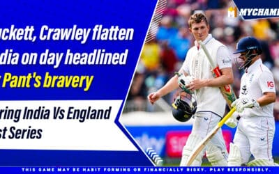 Duckett, Crawley Flatten India on Day Headlined by Pant’s Bravery during India Vs England Test Series