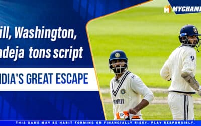 Gill, Washington, Jadeja Tons Script India’s great Escape