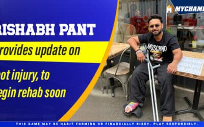 Rishabh Pant provides Update on Foot Injury, to begin Rehab Soon 