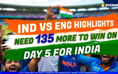 IND vs ENG Highlights: need 135 more to win on Day 5 for India