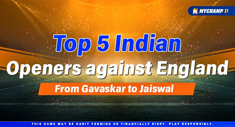 Top 5 Indian Openers with Most Runs Against England - Check List